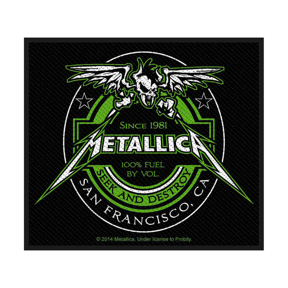 Metallica - Beer Label Patch - Zwart